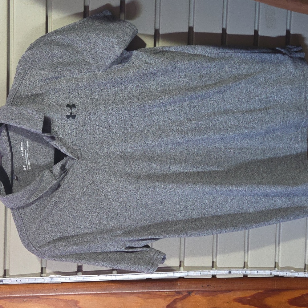 Under Armour YOUTH Gray Polo Shirt